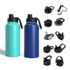 MWH01 32oz 64oz 304 Stainless Steel Wide Mouth Water Bottle with Various Lids