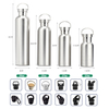 MHZ119 12oz 17oz 25oz 34oz Wide Mouth Double Wall Insulated Stainless Steel Vacuum Flask