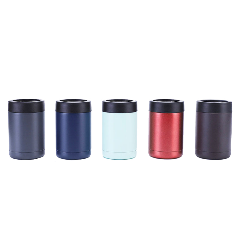 MHZ70 12oz Multiple Color Straight Insulated Stainless Steel Beer Can Cooler