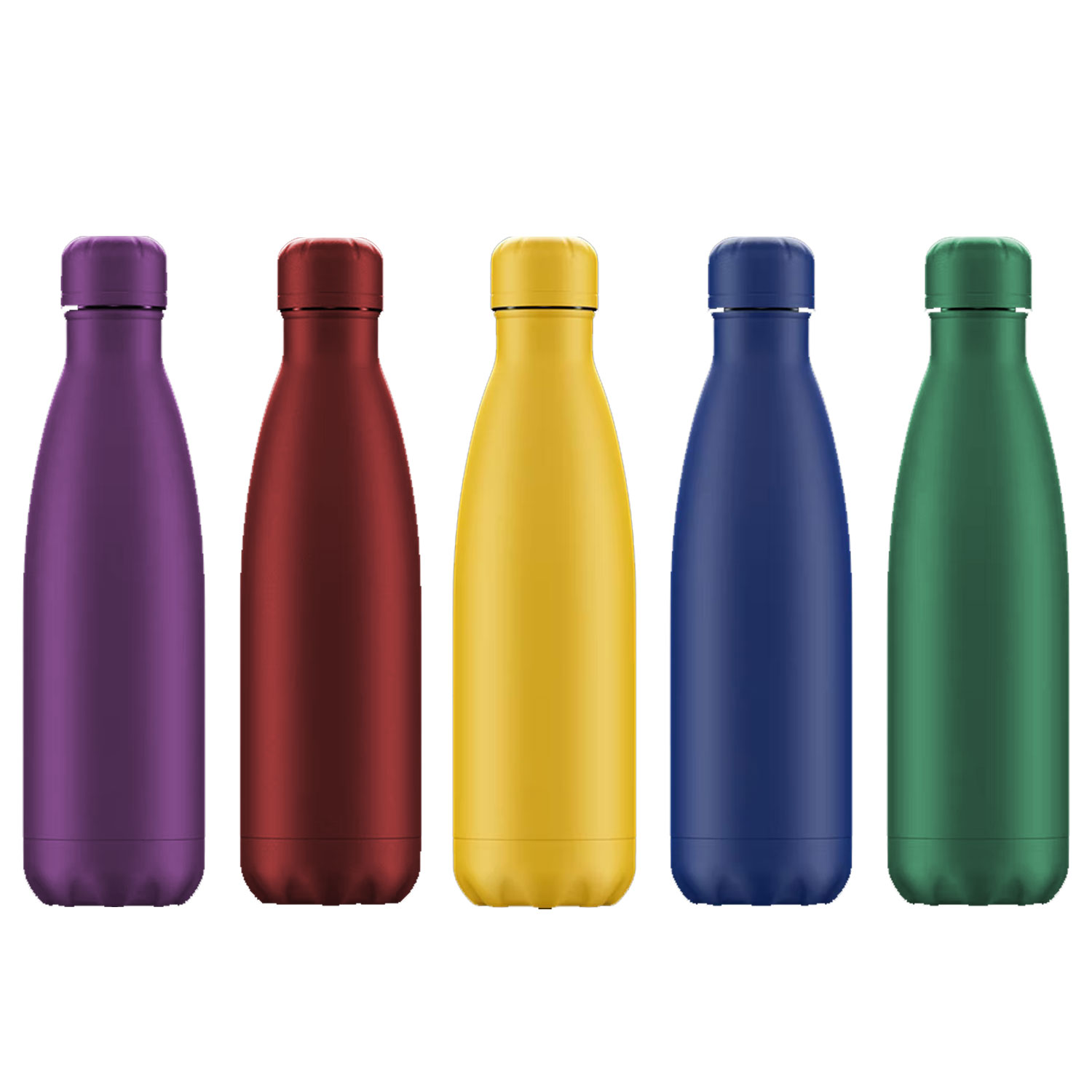 MWT06 500ml 750ml 1000ml Double Walled Cola Shape Water Bottle