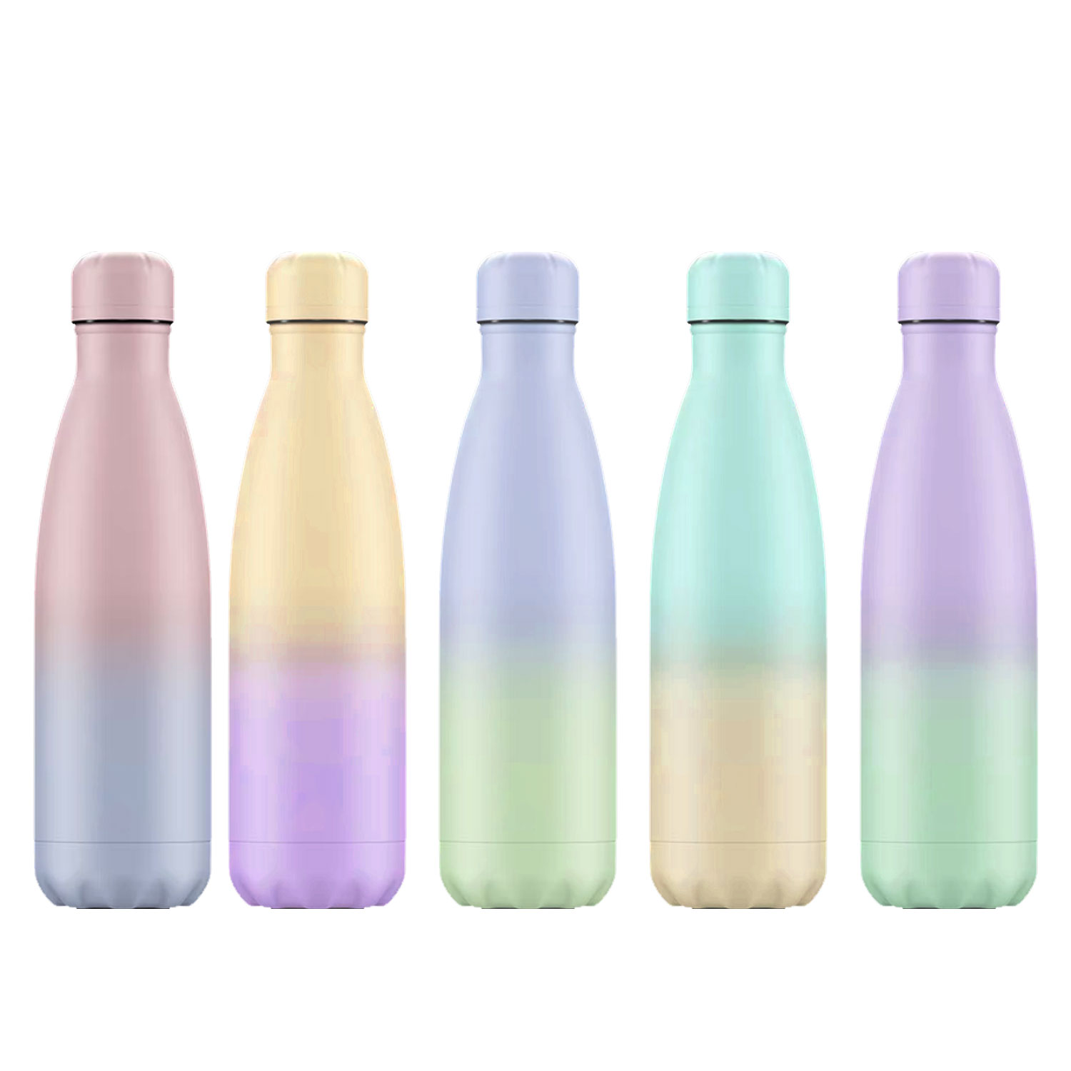 MWT06 500ml 750ml 1000ml Double Walled Cola Shape Water Bottle