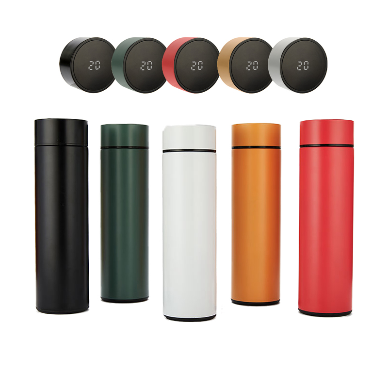 MWZ03 500ml Thermos Smart Water Bottle with Led Display Touch Screen Digital Temperature