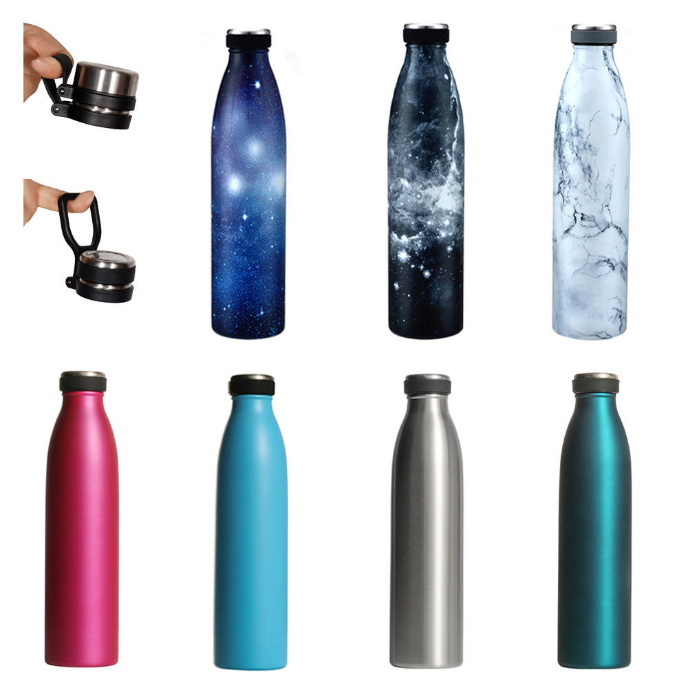 SH876 350ml 500ml 750ml 1000ml High Quality 18/8 Double Walled Insulated Stainless Steel Sports Water Bottle